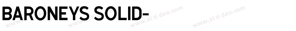 Baroneys Solid字体转换